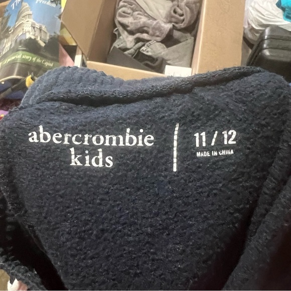 ABERCROMBIE AND FITCH GIRLS SHORTS NAVY BLUE WHITE SIZE 11/12 - Picture 4 of 4